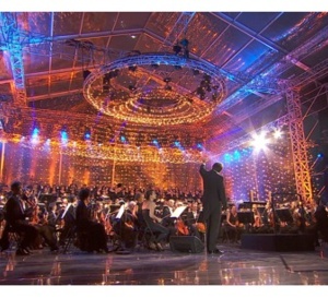 La scène du Grand Concert de Paris illuminée par OSRAM