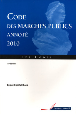 Code des marchés publics annoté 2010 Code des marchés publics annoté 2010