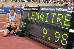 La star montante du 100 mètres Christophe Lemaitre lance le sprint pour Annecy 2018