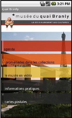 Musée du quai Branly, premier musée national à lancer son application android