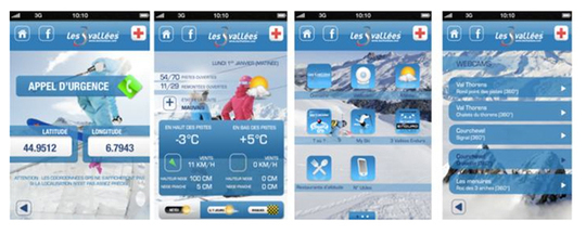 Une nouvelle application Iphone pour le domaine des Trois Vallées
