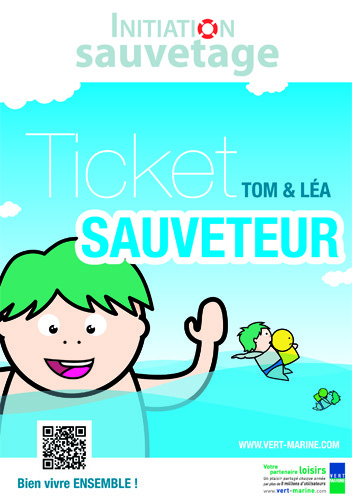 Rentrée 2011 : Vert Marine lance le "Ticket Sauveteur", un nouvel outil pédagogique d'initiation au sauvetage en milieu aquatique à destination des élèves du primaire