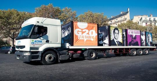 Le camion contre la faim arrive à l'alterforum de Nice