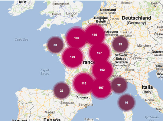 La carte interactive des "mille lieux d'histoire et de mémoire" sur www.maison-histoire.fr