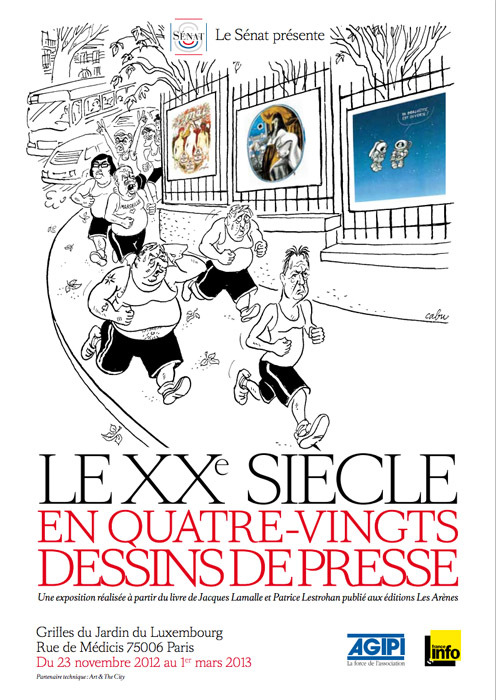 Le Sénat exposera pour la première fois, du 23 novembre 2012 au 1er mars 2013  80 dessins des plus célèbres dessinateurs  de presse sur les grilles du Jardin du Luxembourg