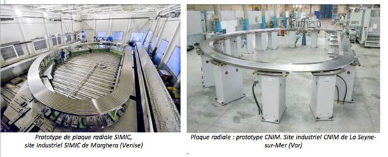 Attribution du contrat de fabrication des Plaques Radiales du réacteur ITER à SIMIC et CNIM