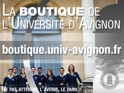 boutique.univ-avignon.fr, une boutique officielle pour l'université d'Avignon