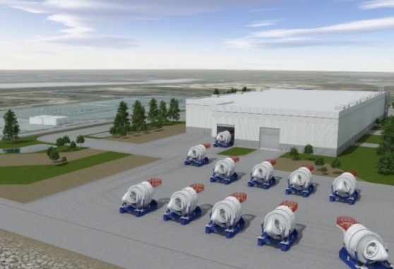 Futures usines éoliennes offshore de Saint Nazaire in 3D