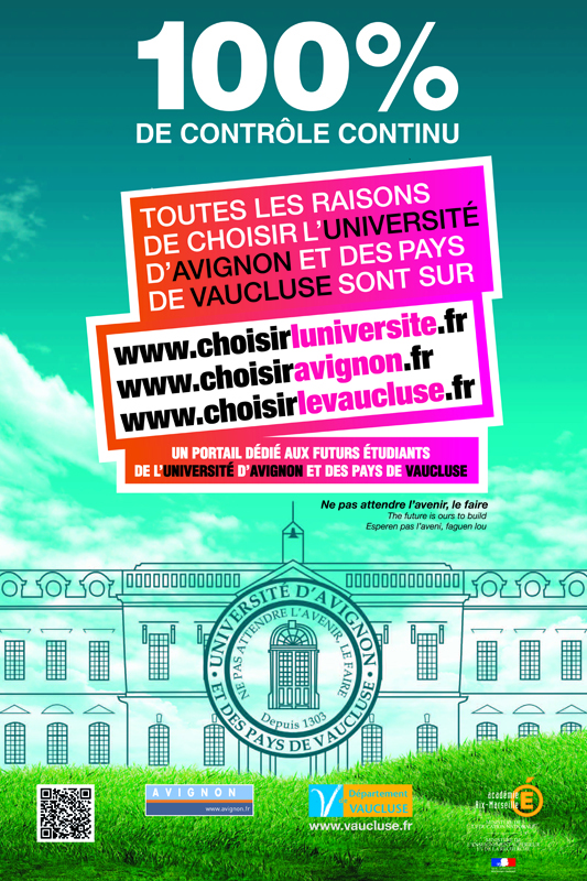 Admissions Post-bac : l’Université d’Avignon lance son portail Web dédié à ses futurs étudiants…