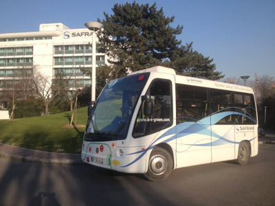 Safran rejoint le service de navettes électriques BE green®sur le circuit Val se Seine