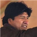 Le président bolivien, Evo Moralès Le président bolivien, Evo Moralès