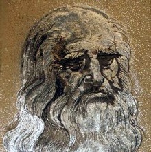 le portrait de Léonard de Vinci, réalisé à l'aide de clous