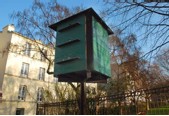 Inauguration d’un pigeonnier contraceptif dans le 20e arrondissement de Paris Inauguration d’un pigeonnier contraceptif dans le 20e arrondissement de Paris