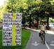 Le 4 juin dernier à l'occasion de la Fête du vélo, a été inaugurée l'expo événement "Vous à vélo" qui présente en plein air 32 portraits en grand format d'usagers du vélo de l'agglomération. L'exposition est installée le long de la piste